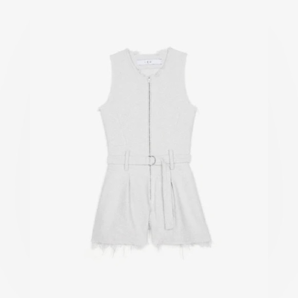 IRO white textured Jumpsuits one piece - Picture 2 of 11